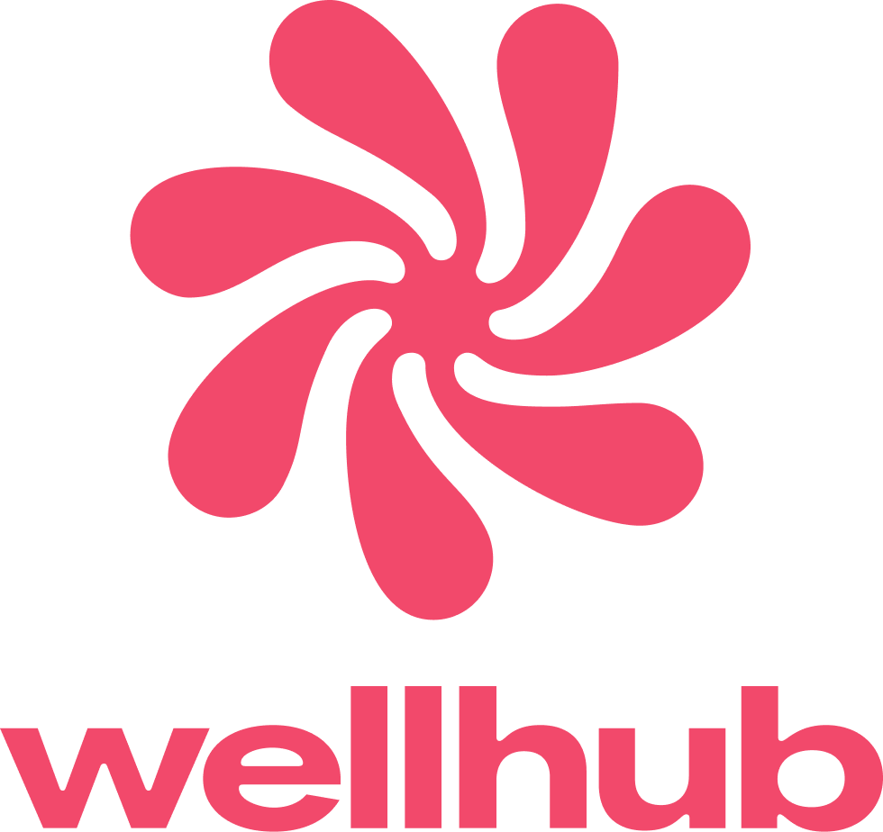 Rotes Wellhub Logo – Boulderkitchen Freiburg ist offizieller Wellhub Partner für Firmenfitness und kostenloses Bouldern.
